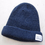 青のワッチキャップ