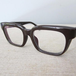 arrow セルフレームメガネ ブラウン 伊達メガネ