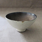 鉄の釉薬が塗られた飯碗