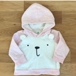 ベビーギャップ ブラナンベア ピンクのクマちゃんボアパーカーの写真