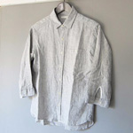 GU 七分丈 ストライプ シャンブレーシャツの写真