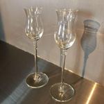 ヤーコポ・ポリ サッシカイア グラッパ専用クリスタル・グラス2脚の写真