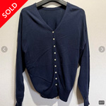 AMERICAN HOLIC Vネック2WAYニットカーディガン ネイビー