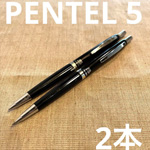 黒いシャープペンが2本並ぶ画像