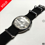 ウォルサムのカットガラス時計