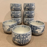 竹の絵が描いてある湯呑